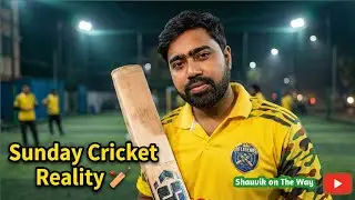 Sunday Turf Cricket 😔🏏 | Sponsored Match, Loss & Night Ride | Bengali Vlog 