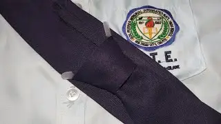 How to insert necktie on a necktie clip/hook | triangle plastic necktie clip #necktieclip