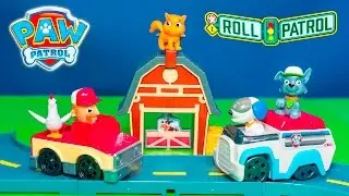 PAW PATROL Nikelodeon Rocky Barnyard Rescue Roll Patrol New Toys Video