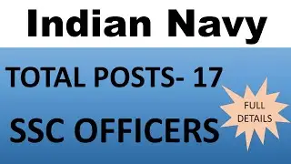 Indian Navy Recruitment 2021 For SSC Officers | Defence Job Vacancy | Sarkari Naukri