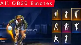All Emotes Of OB30 Updates ⚫⚪🔴 Free Fire #ob30allemotes #upcomingemote #garenafreefire