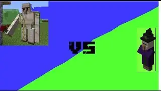 Minecraft Iron golem V.S the Witch