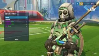 Overwatch: Ana Wadjet Skin All Emotes, Poses, Intros and Weapons