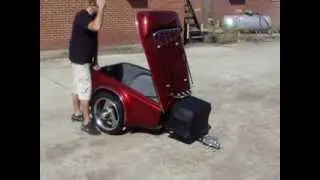 2014 Liberty Motorcycle Pull Behind Cargo Trailer