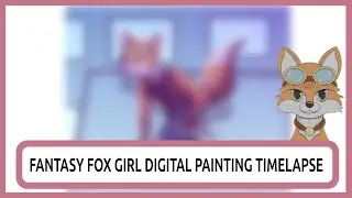Fantasy Fox Girl Digital Painting Timelapse