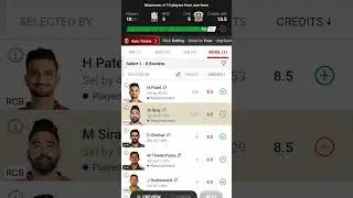Dream11 Team RCB vs CSK || CSK vs RCB  #rcb #csk