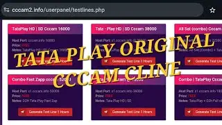 TATA PLAY ORIGNAL CCCAM CLINE 2025