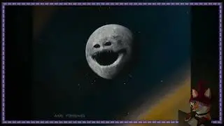 Marble race + The Moon Woke Up - Kit Reacts! 🦊 👻 💀 🧟 😱