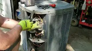WHATS INSIDE A HEAT PUMP, TEARDOWN TIME,  TRANE XR13