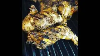 Jamaican Restaurant  - Jerk Chicken Off the Grill
