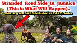 Jamaica Travel Vacation Vlog Busted tire stranded roadside