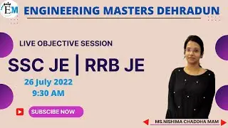 SSC JE 2022 -Live objective session / Civil engineering / BUILDING MATERIAL & CONSTRUCTION
