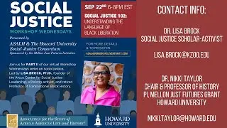 Social Justice 102 - Understanding The Language Of Black Liberation