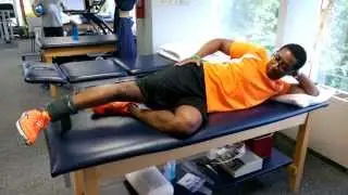 Hip exercise abduction eccentric control | Hiza Mbwana DPT