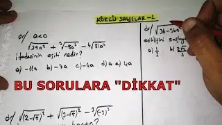 Köklü sayılar soru çözümü: Adım adım pratik örnekler I MAT ZAMANI
