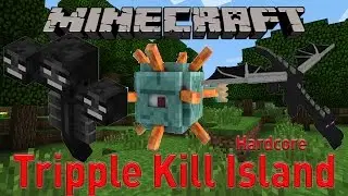 Minecraft Tripple Kill Island Hradcore #2 | Racing Trinity