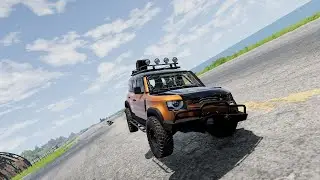 High-Speed Flip Ramp Chaos: BMW, Tesla & More Crash in BeamNG.drive!