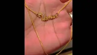 Gold name locket with chain Subscribe now for more videos and updates about Gold price and jewellery