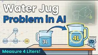 Water Jug Problem in AI Explained | Step-by-Step Solution with Example