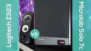 Microlab Solo 7c против Logitech z323 звук и бас тест