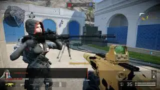 Warface -Прохождение рм инженером в соло с Gold scorpion evo