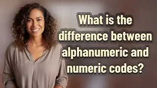 What is the difference between alphanumeric and numeric codes?