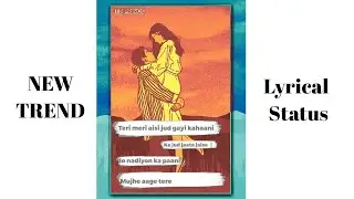 How to make typing text lyrical status/Lyrical status kaise banaye/Trending instagram typing status
