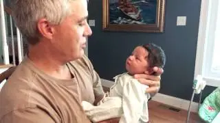 Eskimo kissing from Grampa