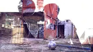 Football skills in an *ABANDONED BUILDING*