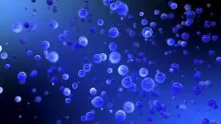 4K Soft Floating Bubbles Background video Screen Loop