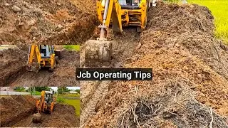 Jcb3dx backhoe Operating Tips and Tricks | JCB சகதியில் ஓட்டும் போது கவனிக்க வேண்டியவை