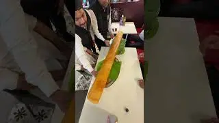 We are three and one Dosa. What do you think? Did we manage to Finish ?
