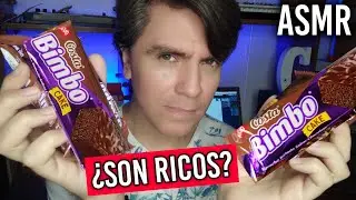 ASMR Probando el nuevo Chocolate Snack Brownie Bimbo Cake #asmr #asmrvideo
