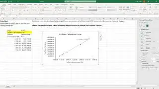 Gen Chem Excel Video 6 Best Fit Line