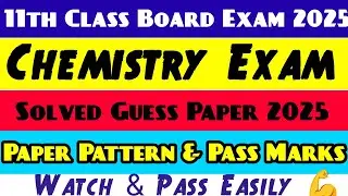 Jkbose 11th Class Chemistry Guess Paper 2025 | Most Important Questions Get Full Marks