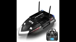 Flytec V802 Pro 160 Points GPS RC Fishing Bait Boat With Night Light 4 Hoppers 500M Bait Dropper
