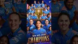 TATA WPL 2025 Trophy Won Mumbai Indians Girls #tatawpl #mumbaiindians