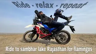 Xpulse 210 ,Sambhar Lake Sunrise 🌄 Bike  Ride | Flamingo 🦩 Sunday Morning Ride Vlog | Dron  shots