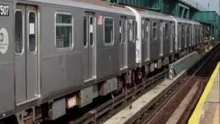 MTA Subways - 1999-2003 Kawasaki R-142A Subway Cars, (7) Line Testing