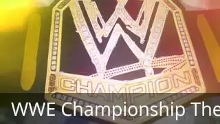 My Handmade WWE Belts!!