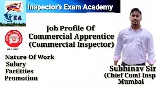 #rrbntpc #CommercialApprentice  Job Profile of Commercial Apprentice (CA), Commercial Inspector (CI)