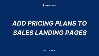 Add pricing plans to sales landing pages