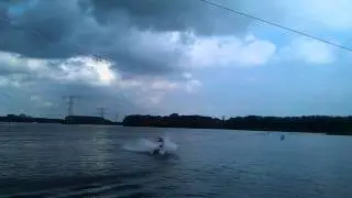 Martijn doet een short rope raley...