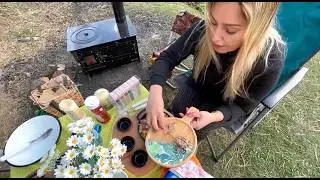 🌲🪵🌲 ДВА РАЗНЫХ ВАРИАНТА ТЕПЛОГО КЕМПИНГА В КАРАВАНЕ ПРИ ТЕМПЕРАТУРЕ -1 ГРАДУС ЦЕЛЬСИЯ