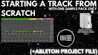 Starting a track from scratch with one sample pack only #2 In Ableton (+ Project File).