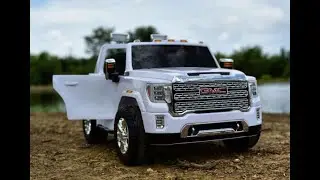 GMC Sierra 24V 2 Seater Kids Ride On Car With Remote Control Adventure Video from Toronto Toys
