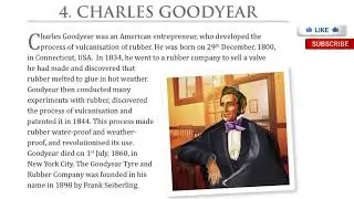 Learn english through story &para;🔥&para; Charles Goodyear || English Story Reading Practice ||EnglishEatsV