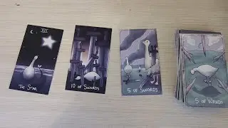 Tarot for beginners! A quick example 🃏 tool for self-reflection 🪿✨️