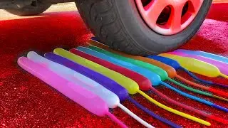 Long balloon vs car || CloseUp Experiment