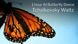 Monarch Butterflies: AI Slow Motion 1-Hr | Tchaikovsky Waltz 🦋